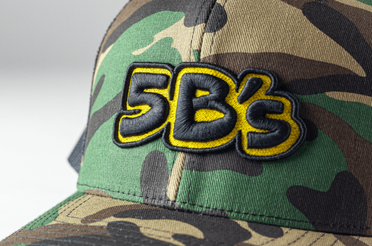 Camo 5B's Hat. If you are unable to view this image please make sure your browser and Operating system are up to date. As well as your browser and Operating system’s compatibility with .WebP files.